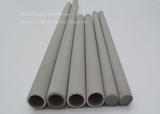 One End Sealed  Or Both Ends Open Sintered Porous metal titanium and 316L filter tube