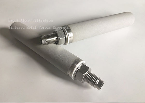 One End Sealed  Or Both Ends Open Sintered Porous metal titanium and 316L filter tube